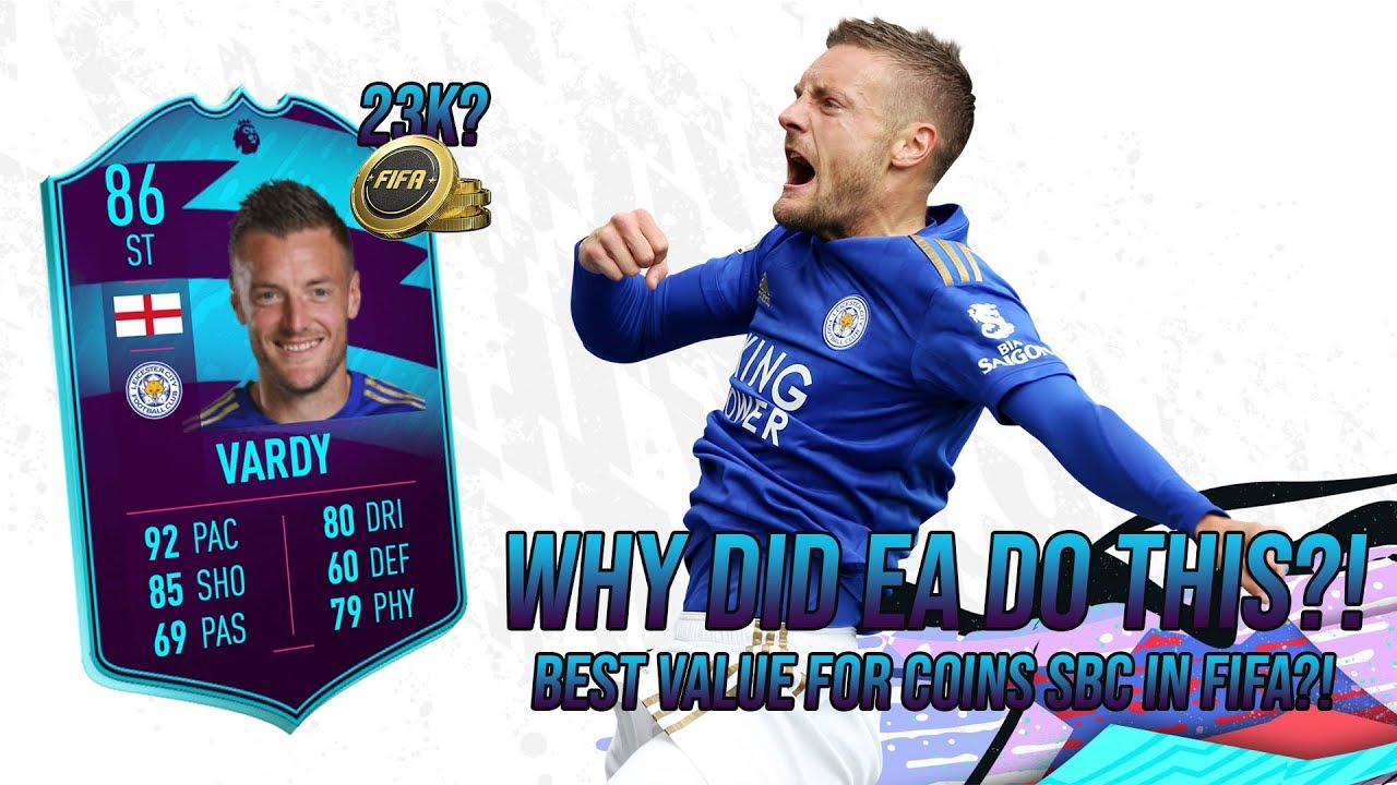 EA GAVE US THE MOST VALUE FOR COINS SBC! | POTM VARDY (86) SBC COMPLETED + PLAYER REVIEW (FIFA 20)