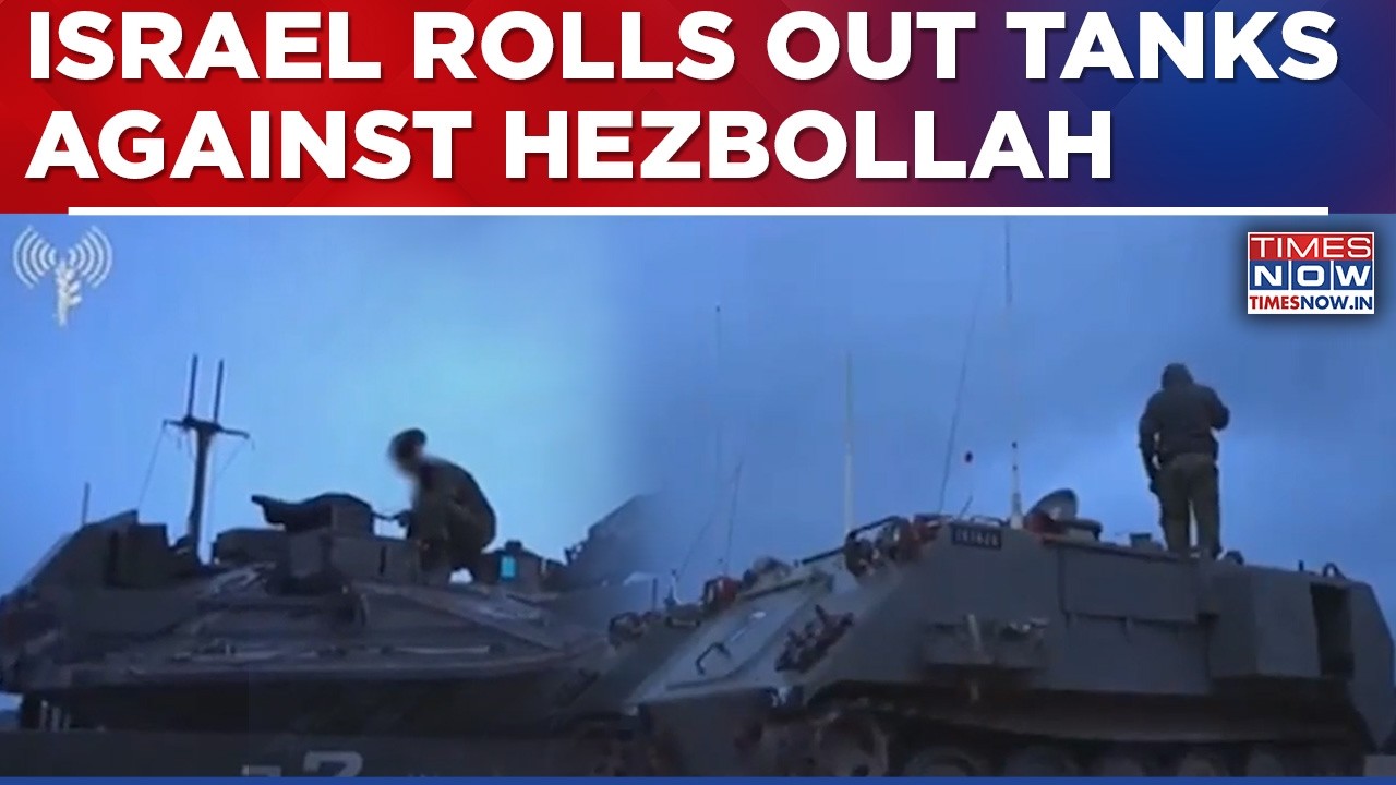 Israel Ups Offensive Against Hezbollah, Mobilizes Tanks & Military Equipment In Lebanon, Watch!