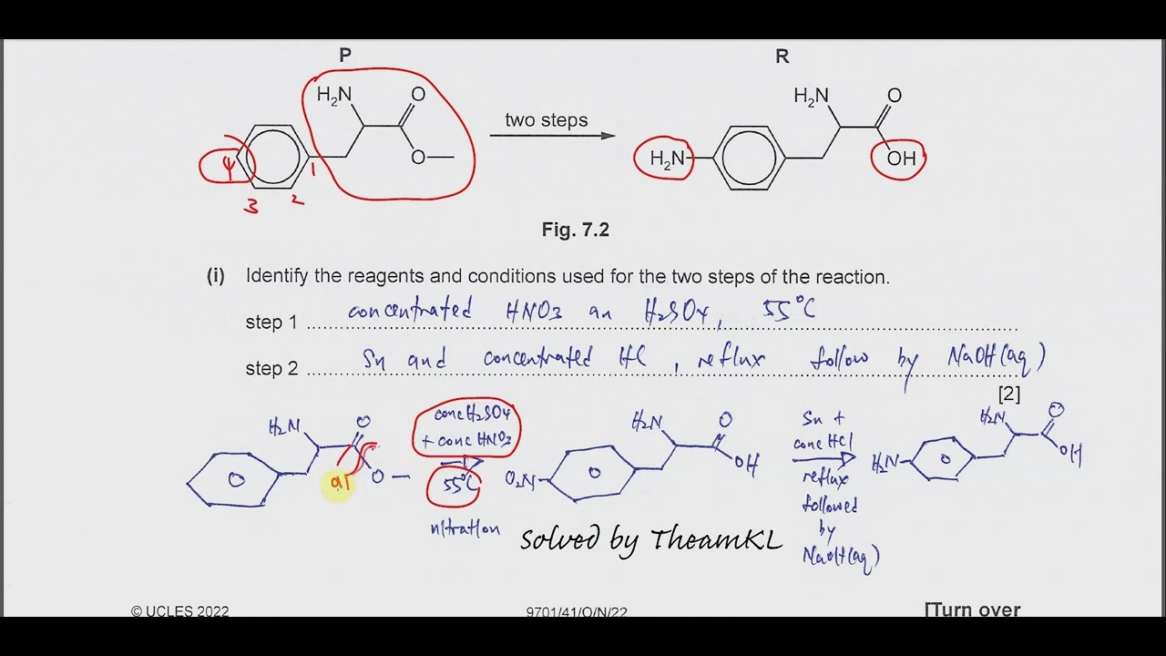 9701/41/O/N/22/Q7 Cambridge International A Level Chemistry 9701 October/November 2022 Paper 41 Q7