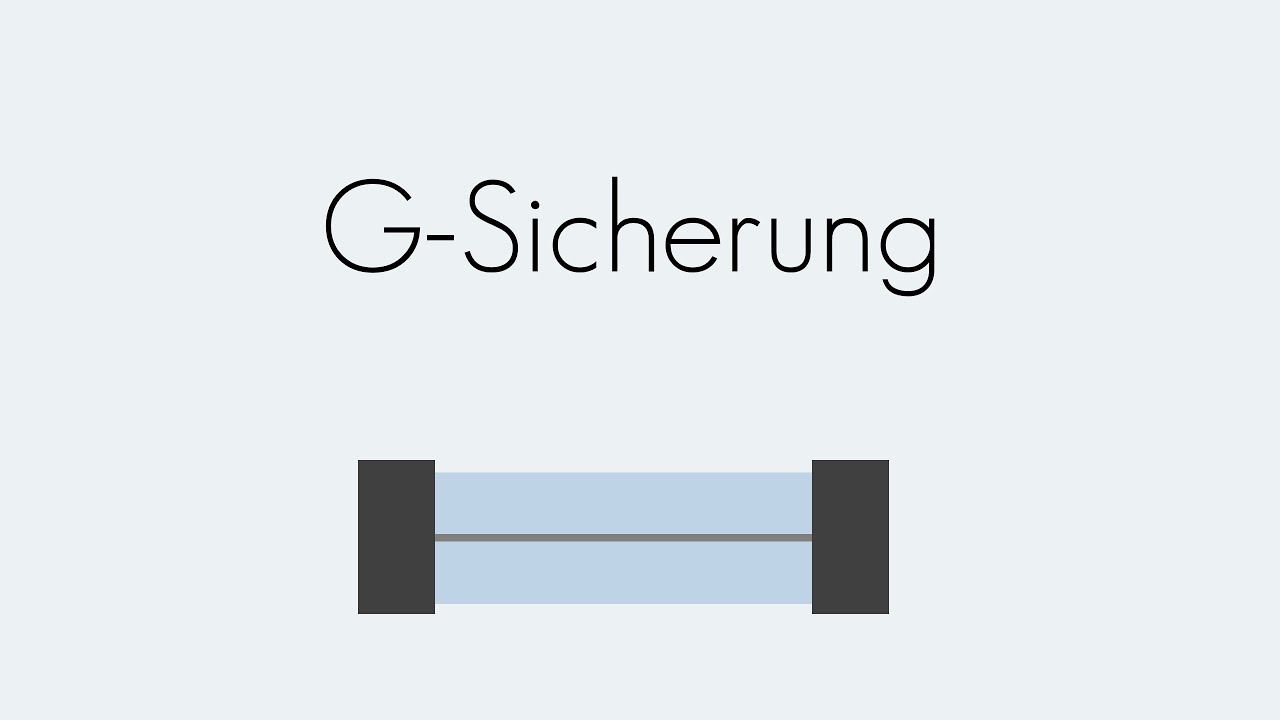 G-Sicherung | Installationstechnik | Begriffserkl&auml;rung