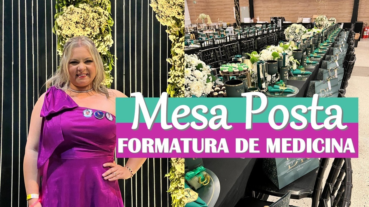 MONTEI UMA MESA POSTA DE 8 METROS PARA 40 PESSOAS!!!
