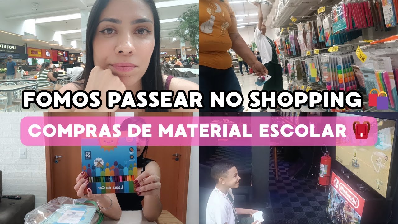 DIA DE FUTEBOL DO ARTHUR + PASSEIO NO SHOPPING E COMPRAS DE MATERIAL ESCOLAR!