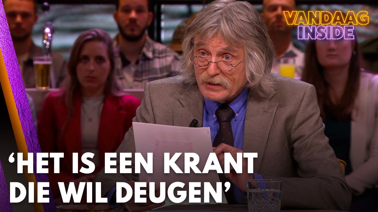 Johan leest Volkskrant-artikel voor: 'Het is een krant die ontzettend wil deugen' | VANDAAG INSIDE