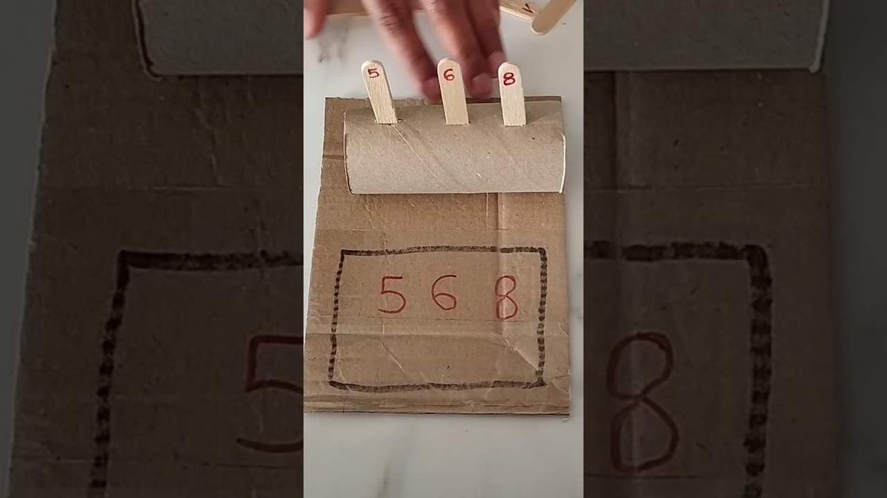 Activit&eacute; DIY &agrave; fabriquer en 5 minutes ! #maternelle #compter #montessori #diy #activit&eacute;s #ecole