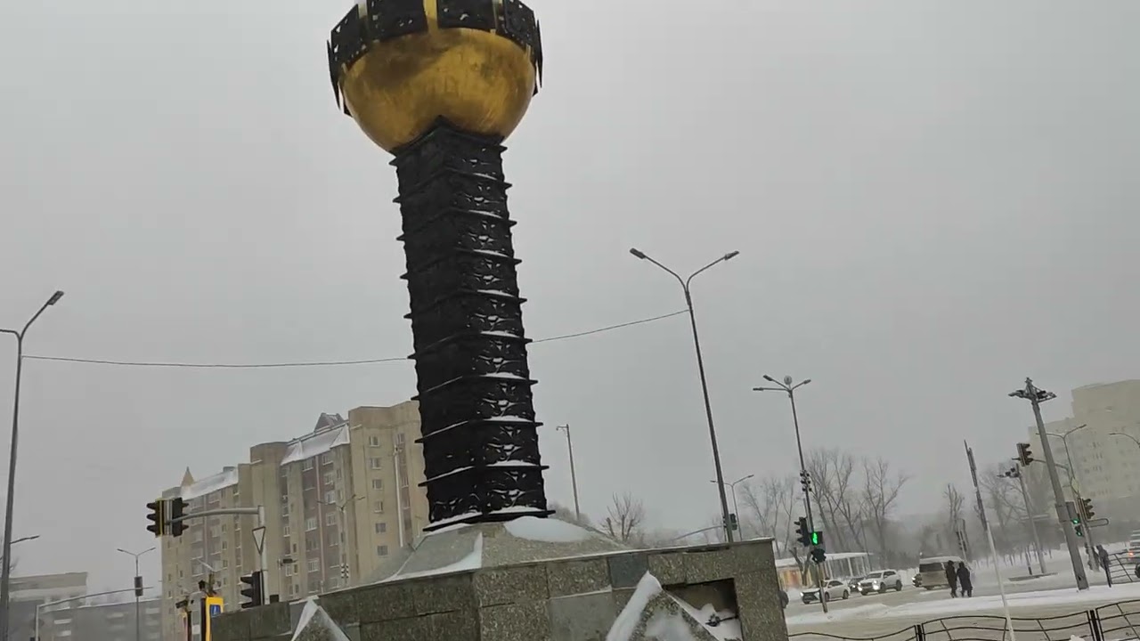 Астана-Целиноград, прогулка в буран-метель-вьюга 21.01.2025