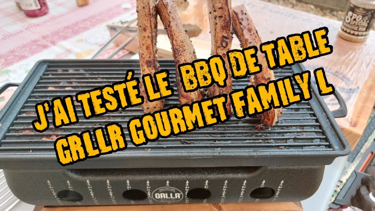 On teste le petit barbecue de table le GRLLR Gourmet Family L