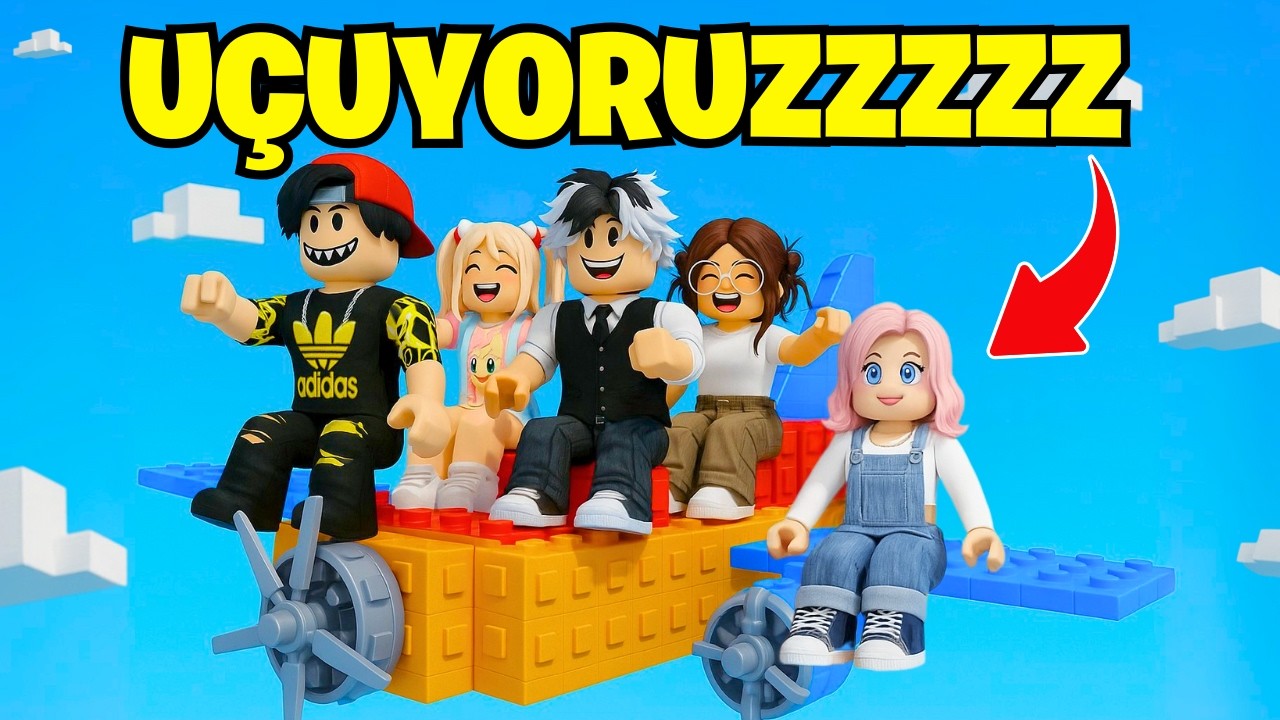 KENDİ UÇAĞIMIZI İNŞA EDİP EN UZAĞA UÇUYORUZ💥ROBLOX BUILD A PLANE