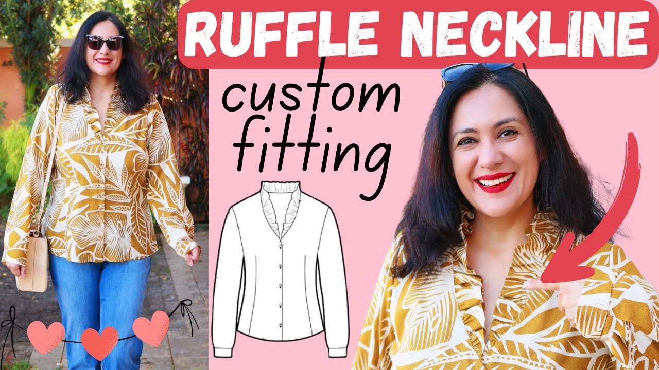 The RUFFLE on this neckline is RUFFLE-ING! Francesca (Style Arc). LOVE THIS.
