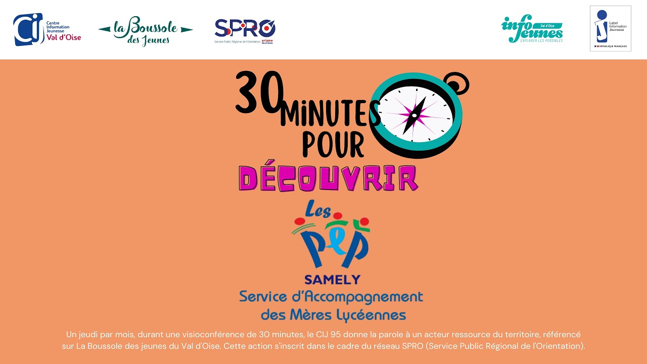 WEBINAIRE - La Boussole des Jeunes Val d'Oise présente SAMELY