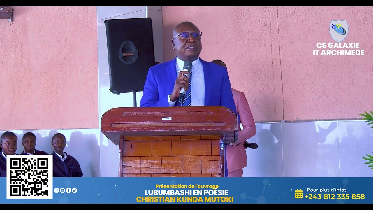 Présentation de l'ouvrage Lubumbashi en poésie par l'auteur sénateur Christian Kunda Mutoki