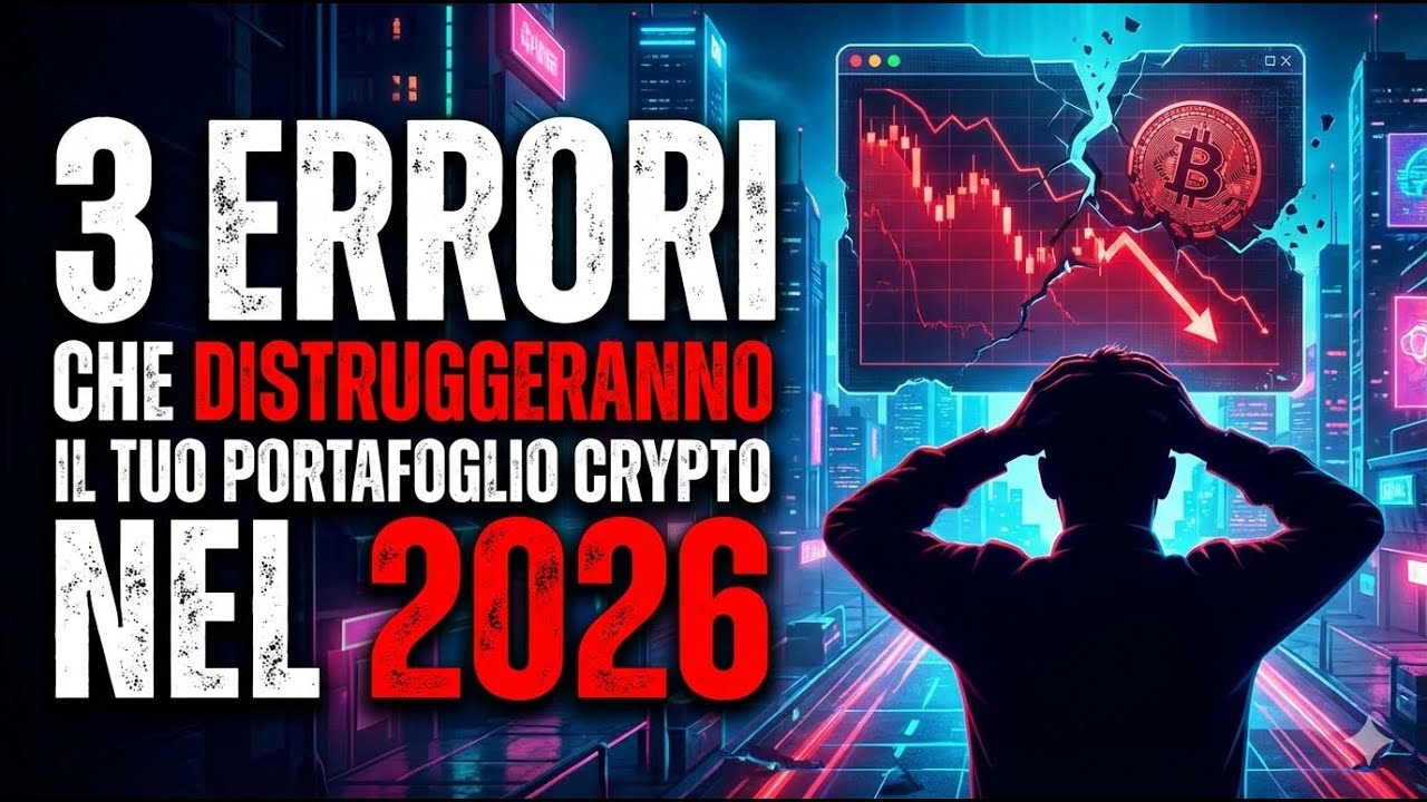 Se investi in Crypto nel 2026, non fare questi 3 errori