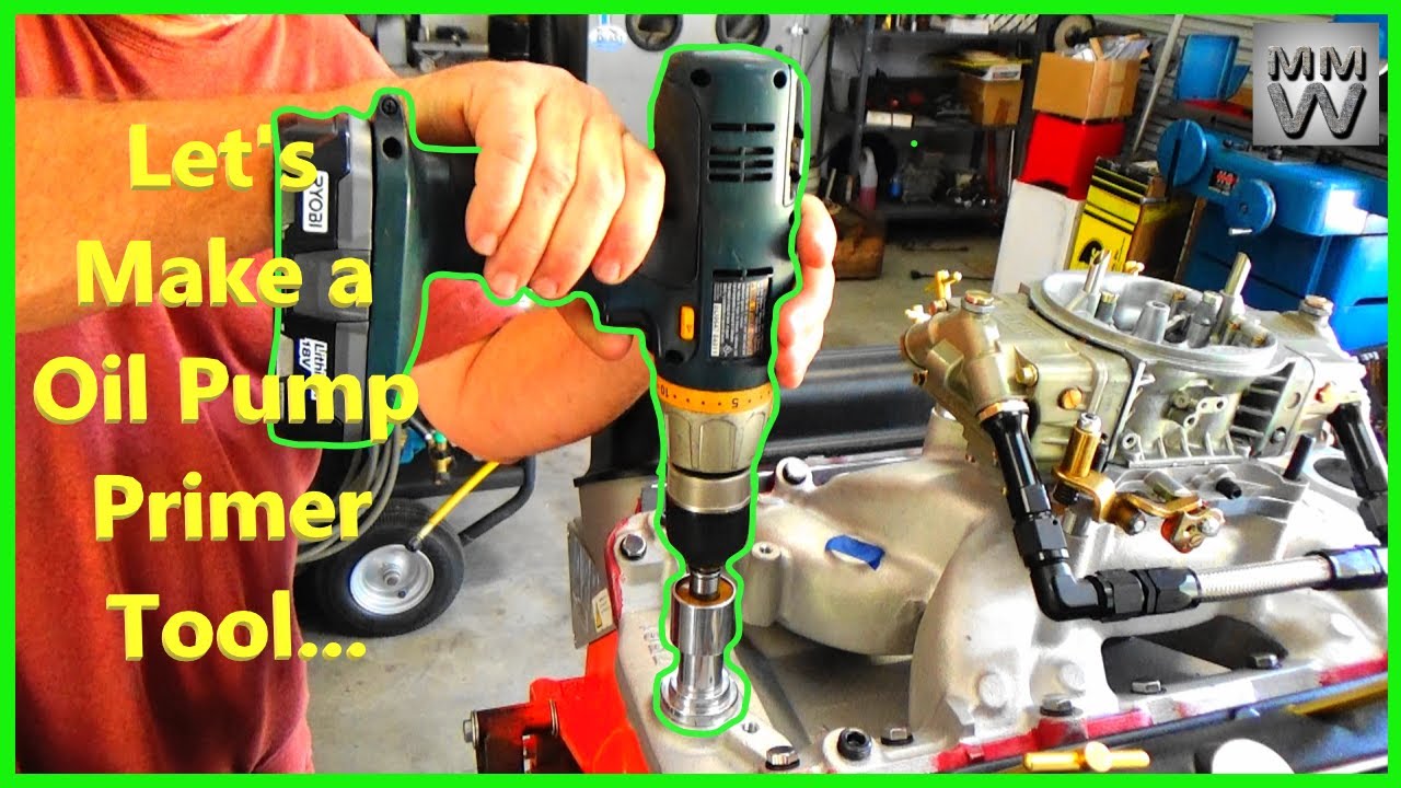 Make a Oil Pump Primer tool... #25 Chevy 454 Build Block Performance Build....