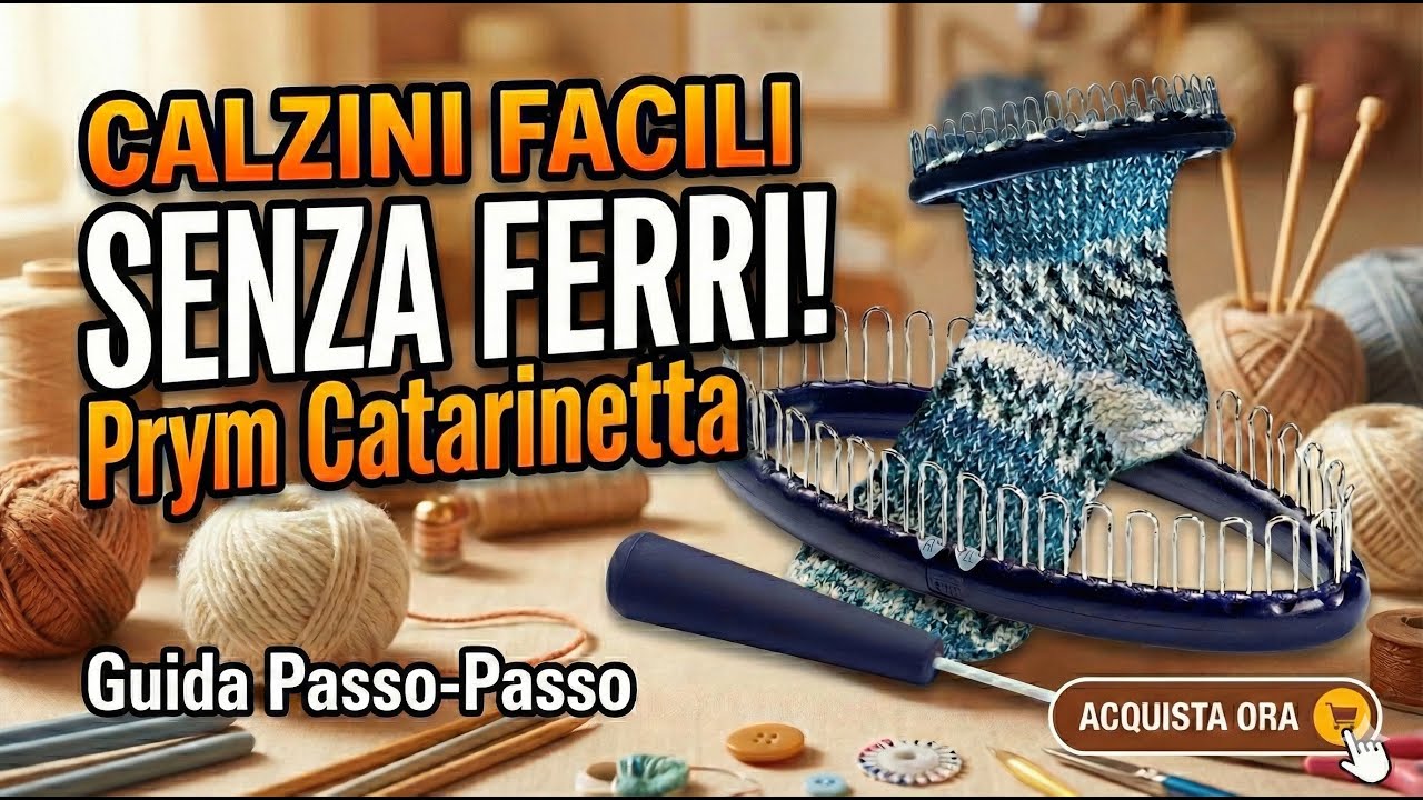Come fare i calzini a maglia senza ferri e uncinetto! 🧦 Tutorial Catarinetta Prym