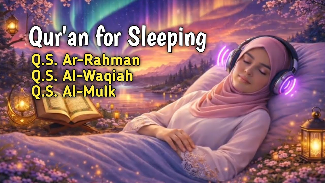 Quran for Deep Sleep, Insomnia, Stress Relief 🌿 Surah Al-Mulk, Al-Waqiah, Ar-Rahman| Calm Your Mind