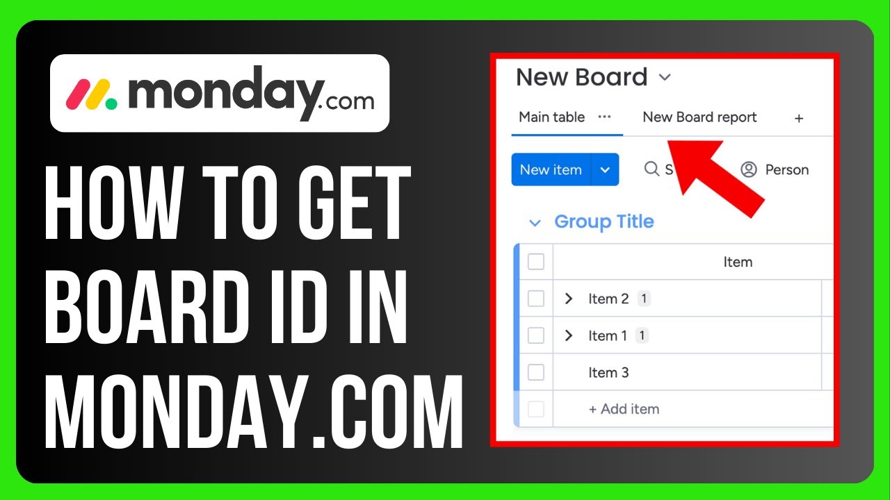 How to Get Board ID in Monday.com
