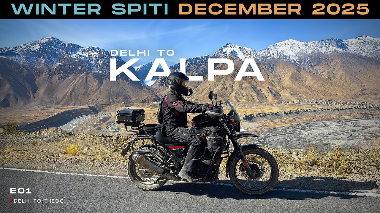 Winter Spiti ke First Day huee Bike Kharab | Delhi to Theog | Ep 01 | Winter Spiti 2025