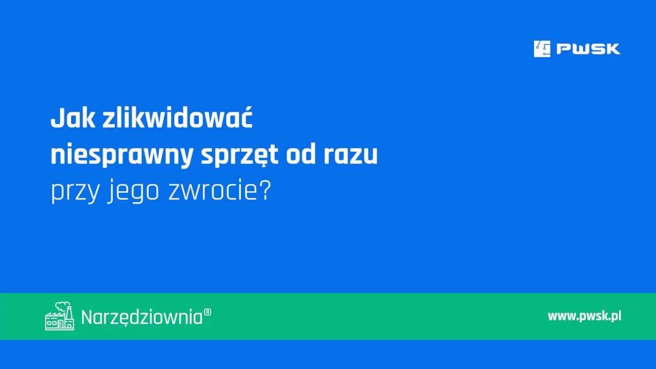 Jak zlikwidować niesprawny sprzęt od razu przy jego zwrocie?