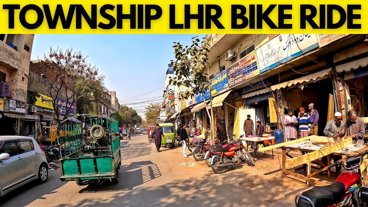 Bike Ride On The Street Of Township Lahore | Township Lahore Ki Sair | Streets Of Lahore & Bike Ride