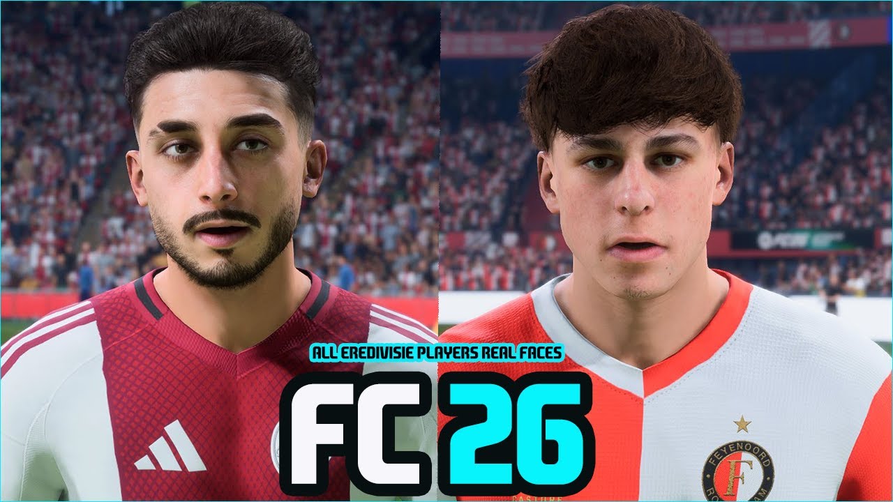 FC 26 | All Eredivisie Players Real Faces