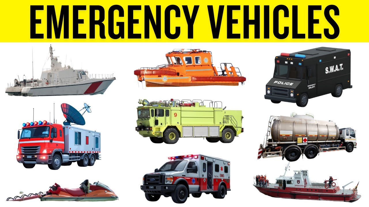 20 Emergency Vehicles for Kids | Land, Sea & Air Rescue Heroes
