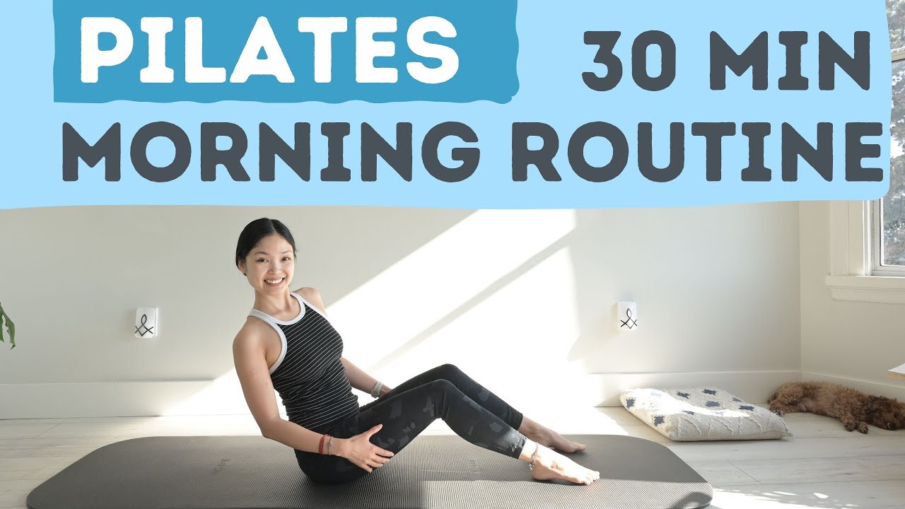30 MIN MORNING ROUTINE WORKOUT | Low Impact Pilates, No Music