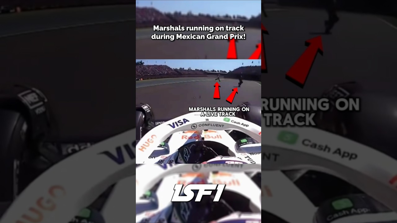 Marshals running on track during Mexican GP! #f1 #f12025