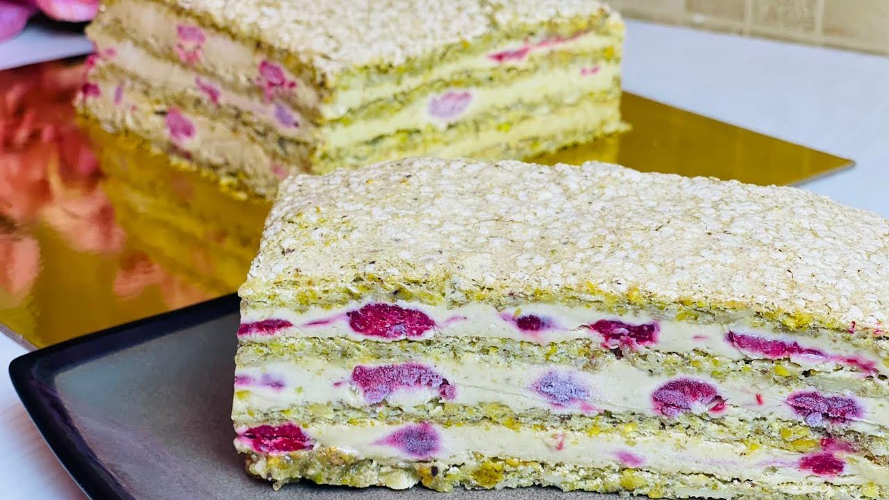 Торт мороженое фисташковый морозильникте ұзақ сақталатын торт pistachio ice cream cake