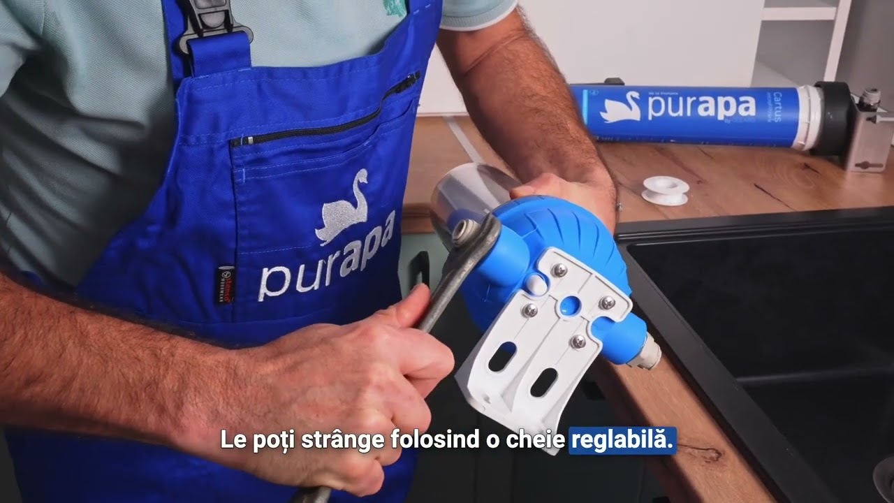 Tutorial Kit complet de filtrare apa pentru chiuveta de bucatarie 11.000 L, PurApa