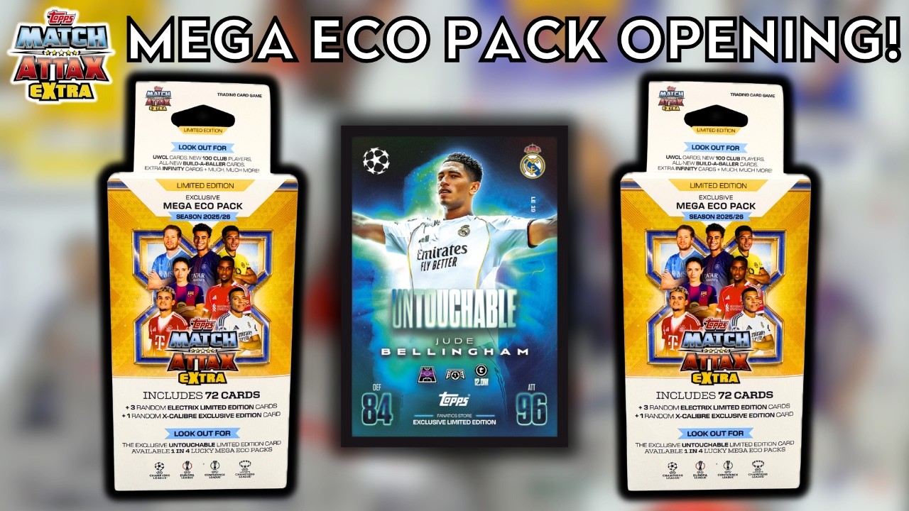 FANATICSストア限定商品！ | TOPPS MATCH ATTAX EXTRA 2026 | メガエコパック ダブル開封！
