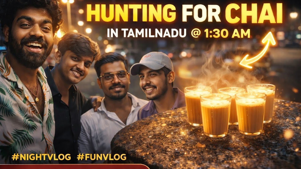 1:30 AM Chai Hunt in Tamil Nadu 😱☕ | Crazy Night Vlog In Coimbatore #nightlife  #youtube #vlogs 