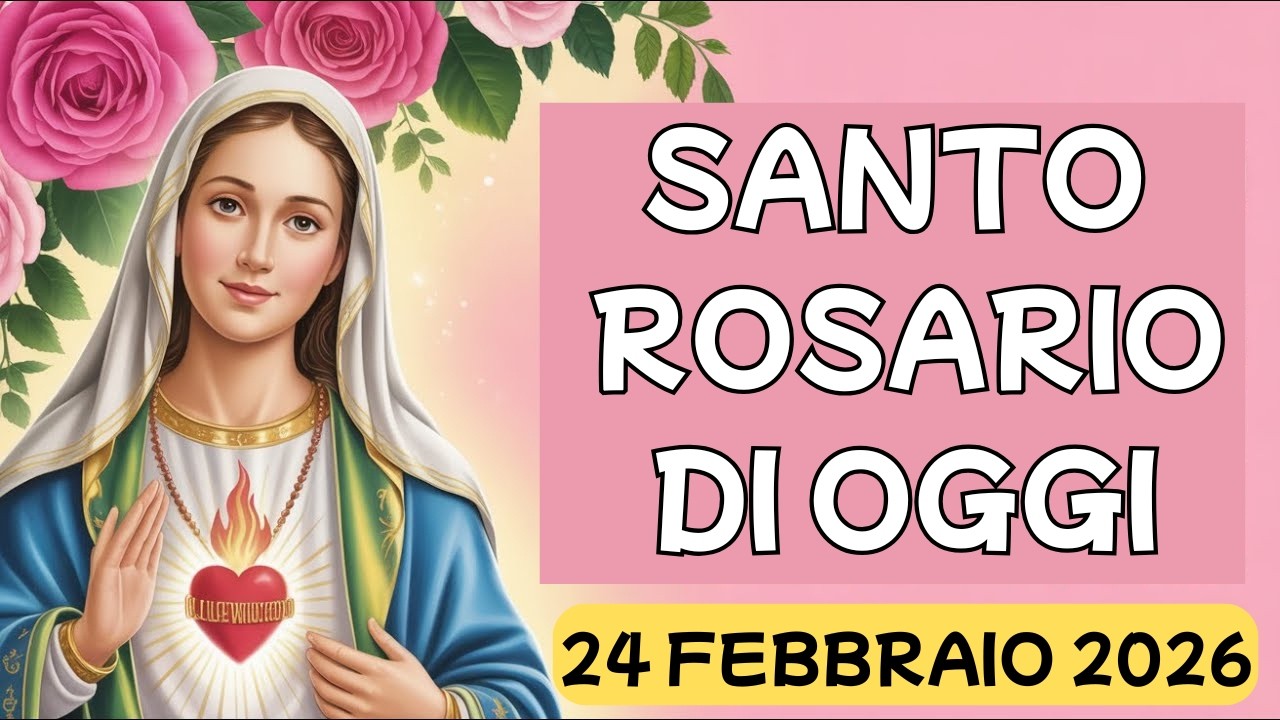 Santo Rosario Breve di Oggi - Martedí 24 Febbraio🙏 Misteri Dolorosi 🙏 Rosario alla Vergine Maria