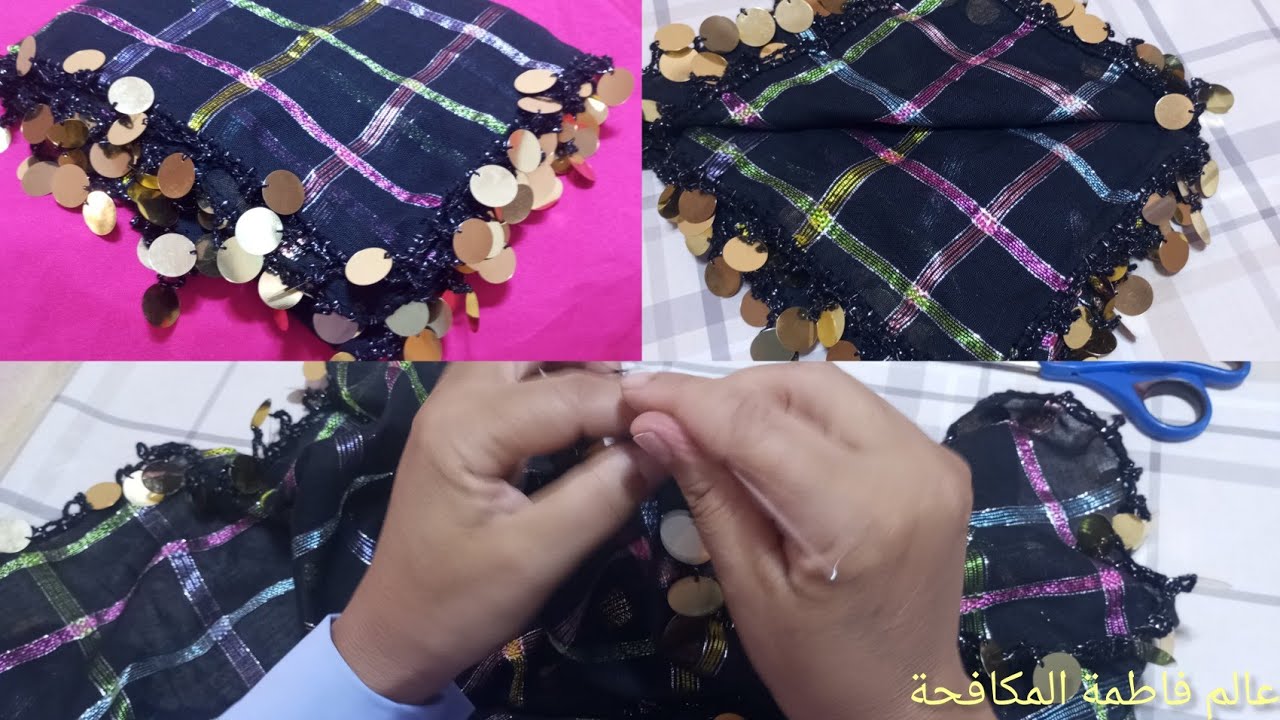 فولار/ فولار بالمزونة و الالوان مختلفة مع طريقة العمل للمبتدئين مشروع مربح#مشروع_مربح #اكسبلور#جديد