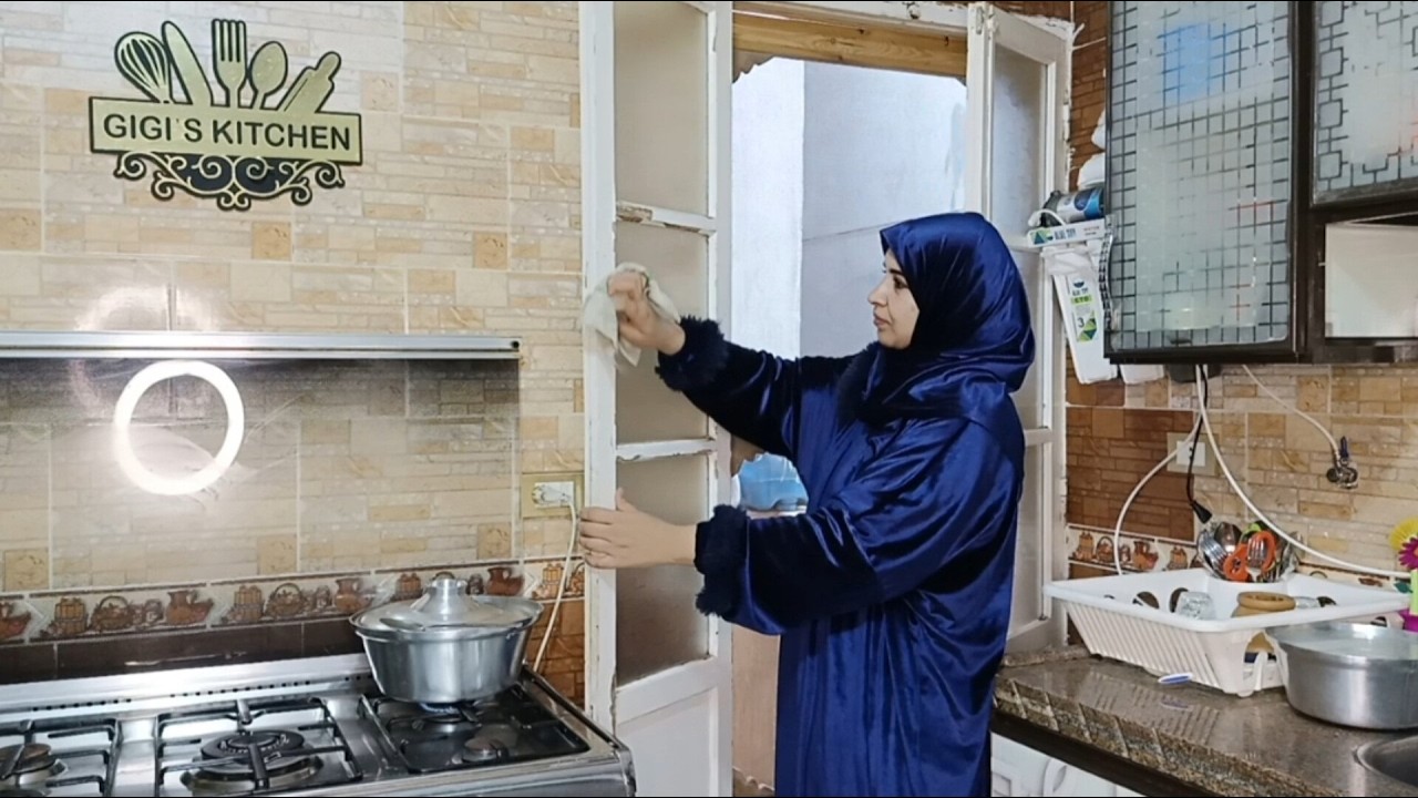 روتين الست التعبانه 🥴 اللي مش هاين عليها تسيب بيتها مكركب لأن محدش هيشيل مكانها