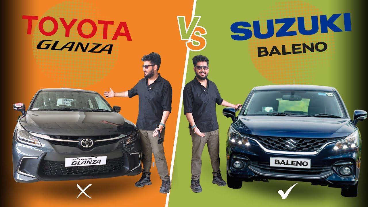 Toyota Glanza vs Maruti Suzuki Baleno WHICH ONE IS BETTER?