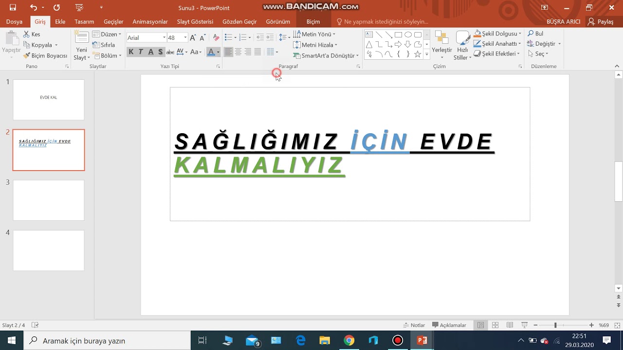 (5.Sınıf)POWER POİNT PROGRAMI-GİRİŞ MENÜSÜ-1
