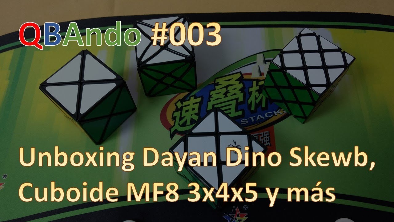 Unboxing Dayan Dino Skewb, MF8 3x4x5 y Golden Cube