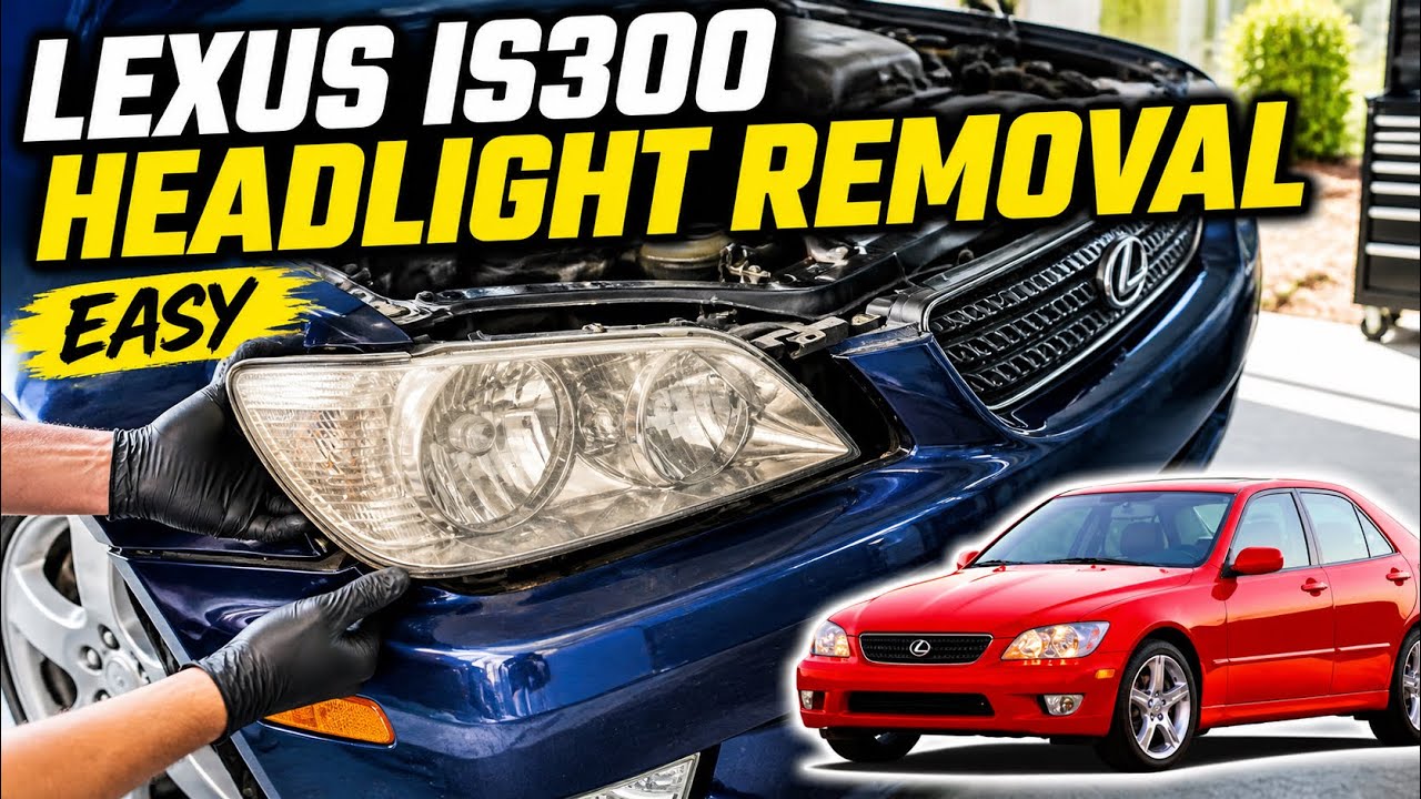 Как снять фару Lexus IS300