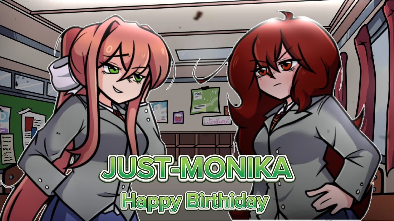 FNF- Just Monika (Happy Birthday Monika) Full gameplay (120FPS)