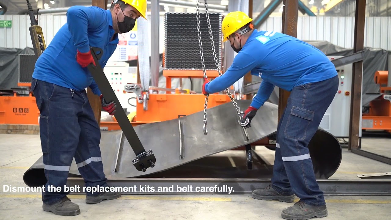 BAS® EMBS-H Electromagnetic Overband Separator Belt Replacement Video