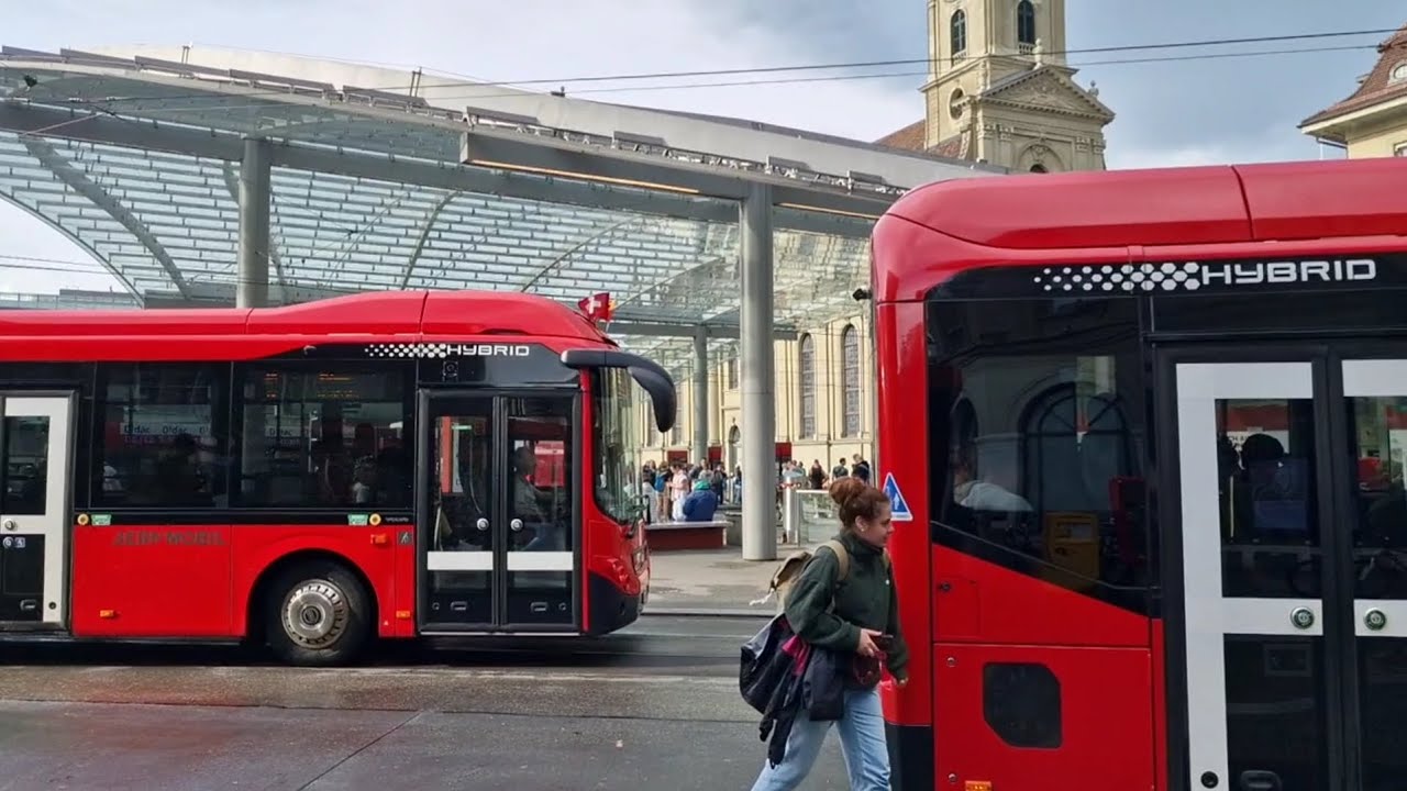 Wheels on the bus go | Amazing Bus trip in Bern Switzerland 🇨🇭