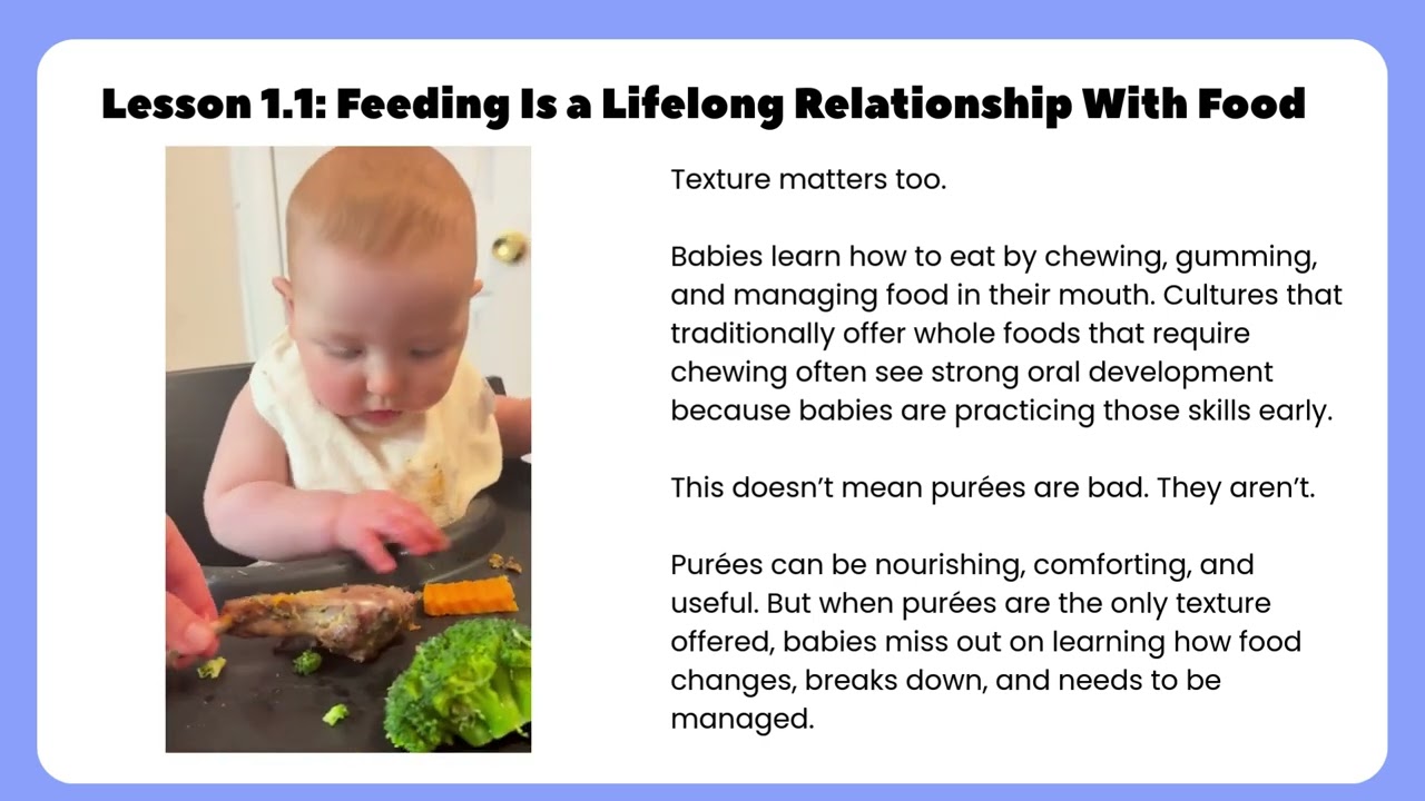 Lesson 1 1 Feeding Is a Lifelong Relationship With Food