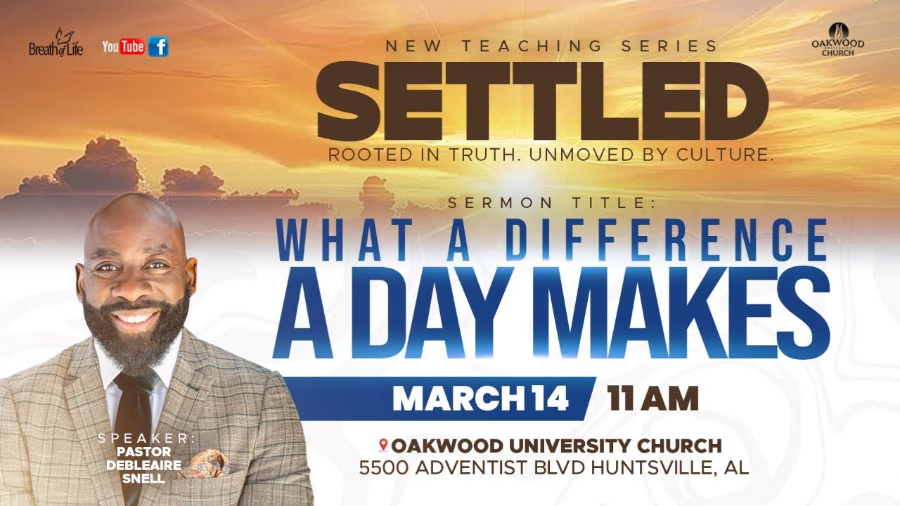 What a Difference a Day Makes | Pastor Debleaire Snell