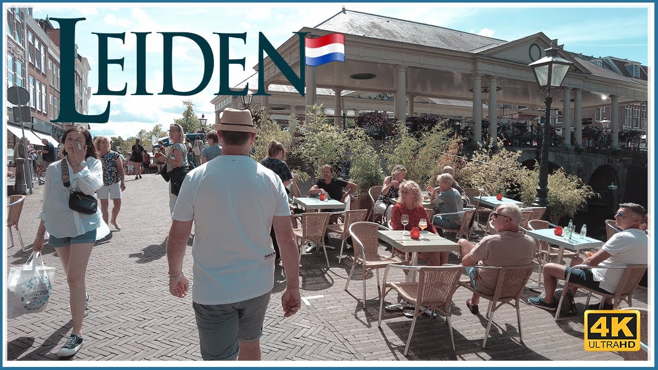 Walking Tour in Leiden / Leiden rembrandt - City with a rich cultural heritage / Episode3 - 4k
