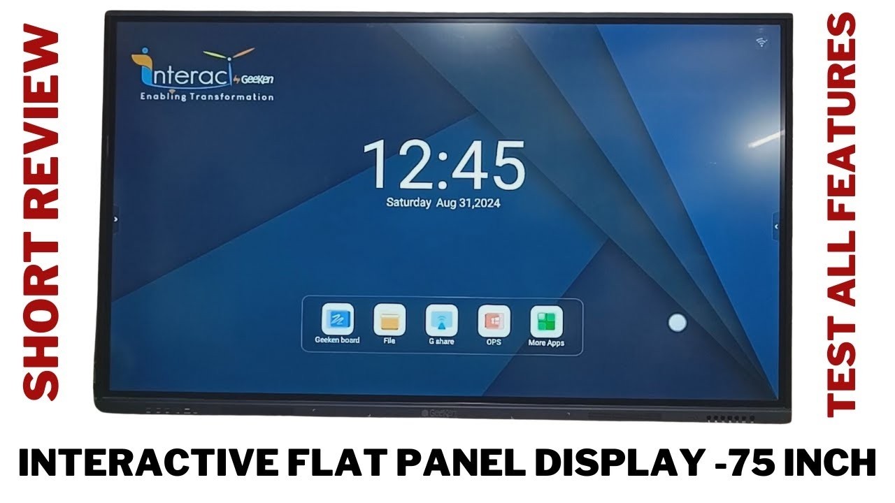 Best 75” Interactive Flat Panel for School & Office 🏫 | Full Features & Quick Review | Digital Board