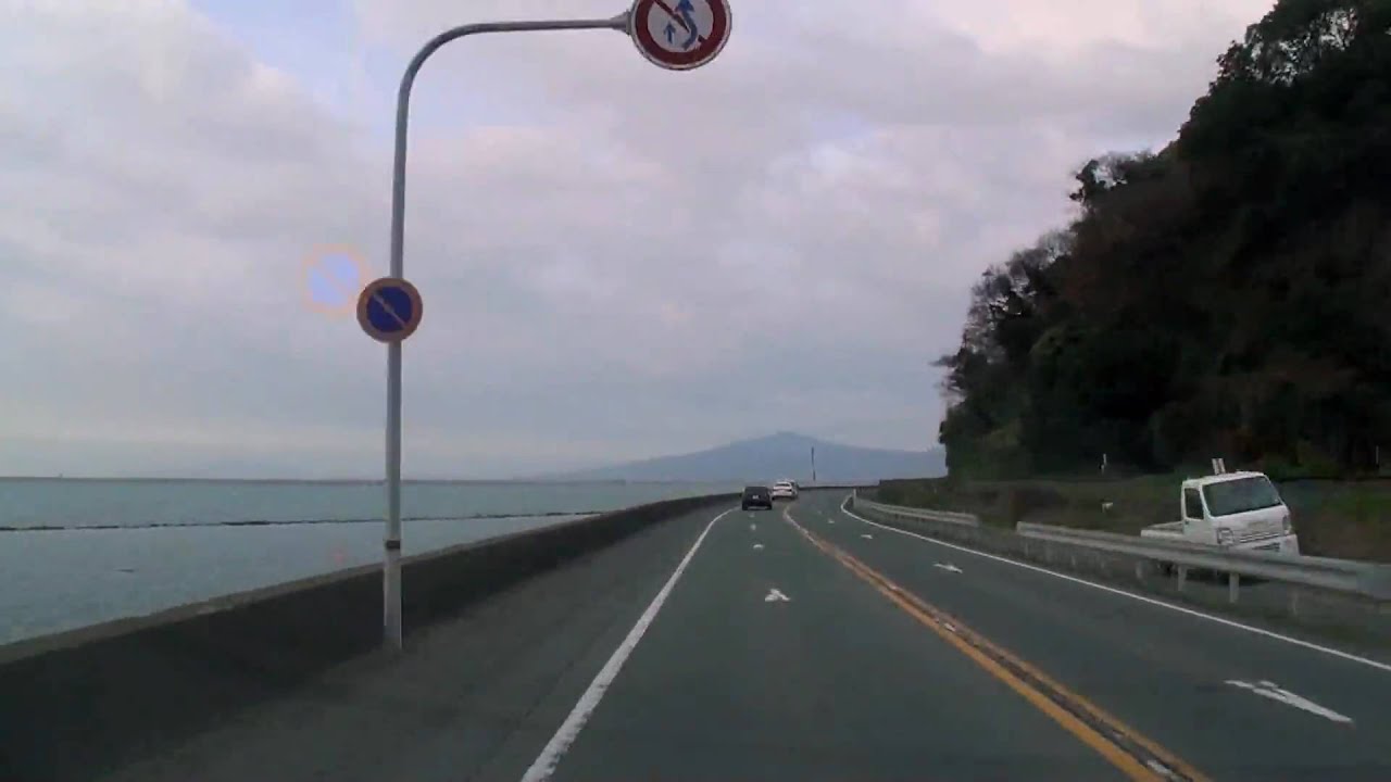 Great roads in Kyushu 34 [三角西港-宇土松原交差点] [CX520]