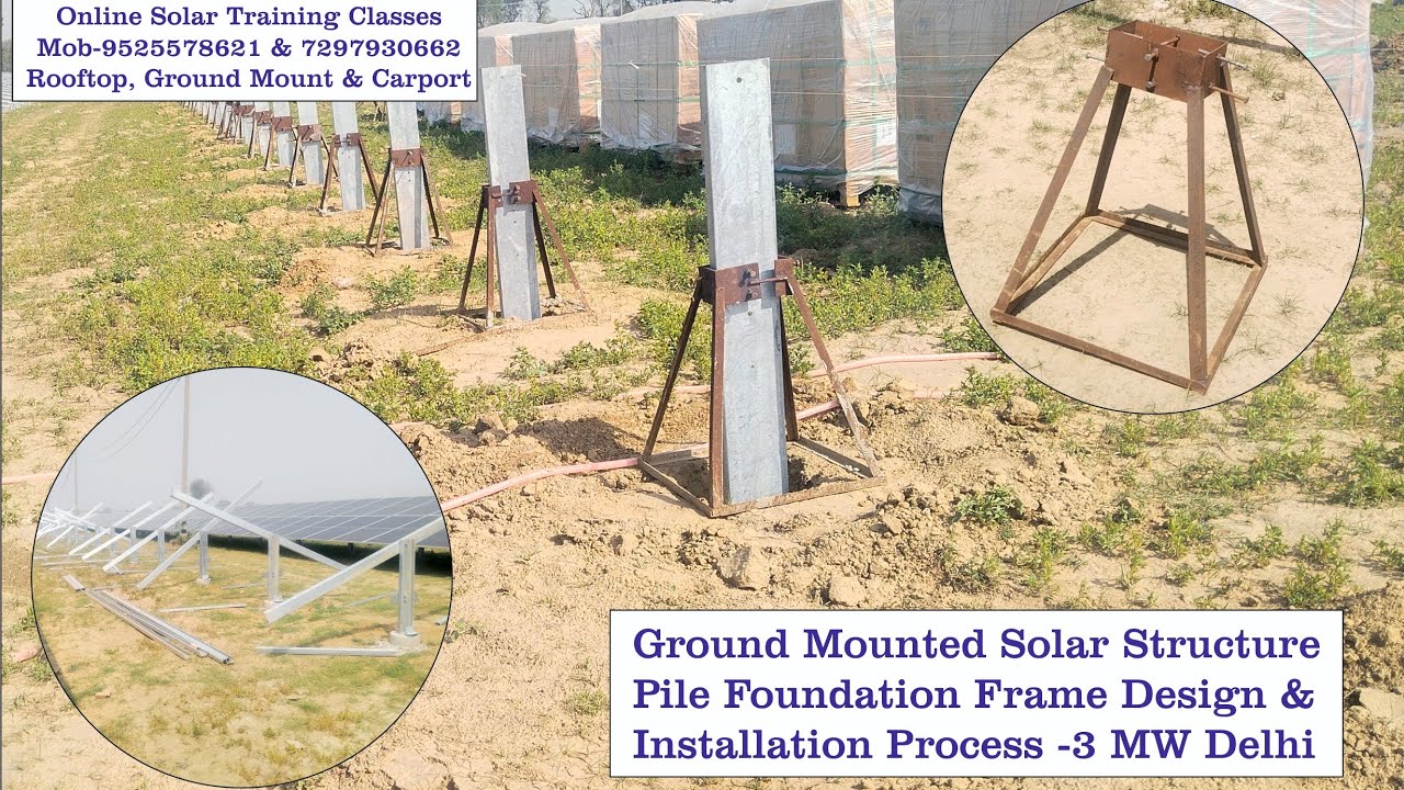 Expert Guide: Pile Foundation Setup for Ground Solar I Ground Mounted Solar Structure Design