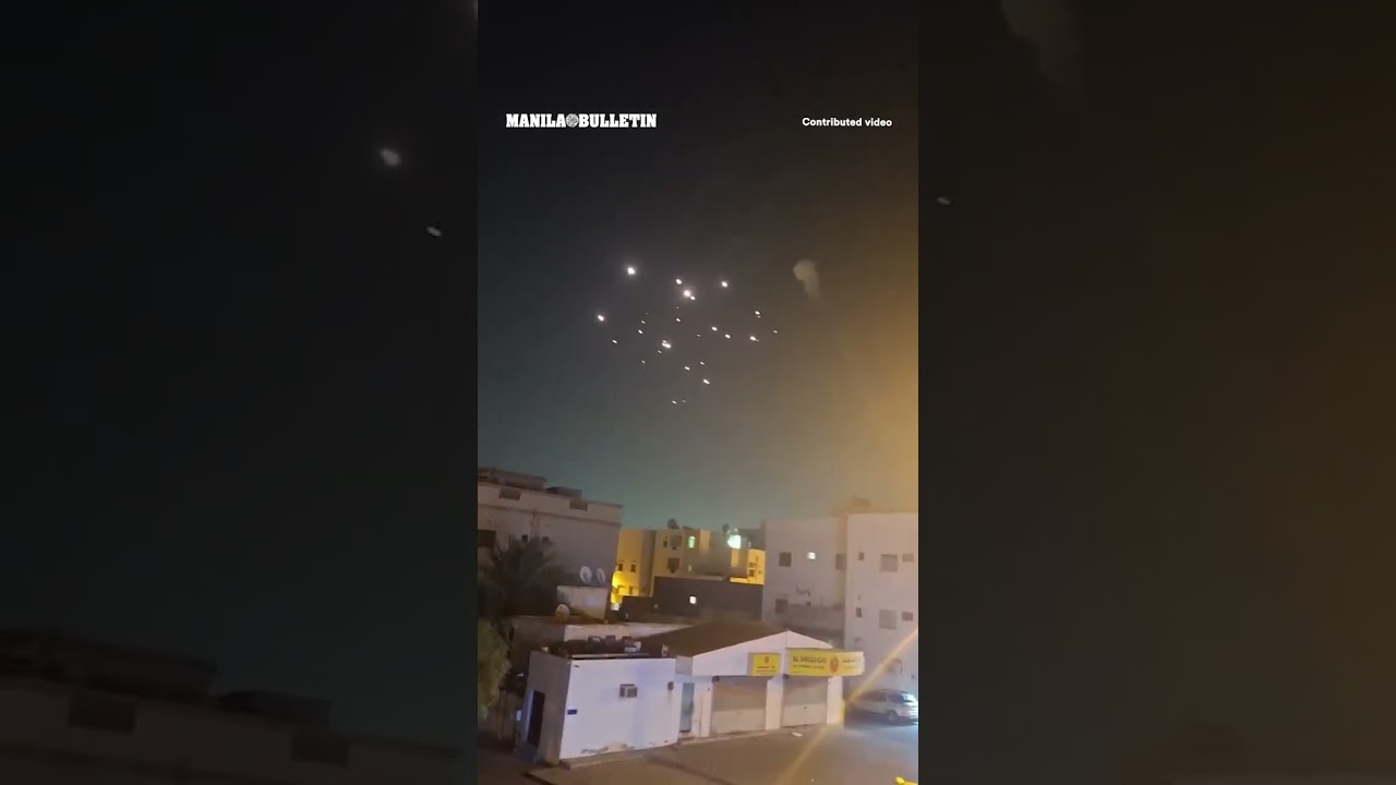 Footage captures missile attack interception in Bahrain