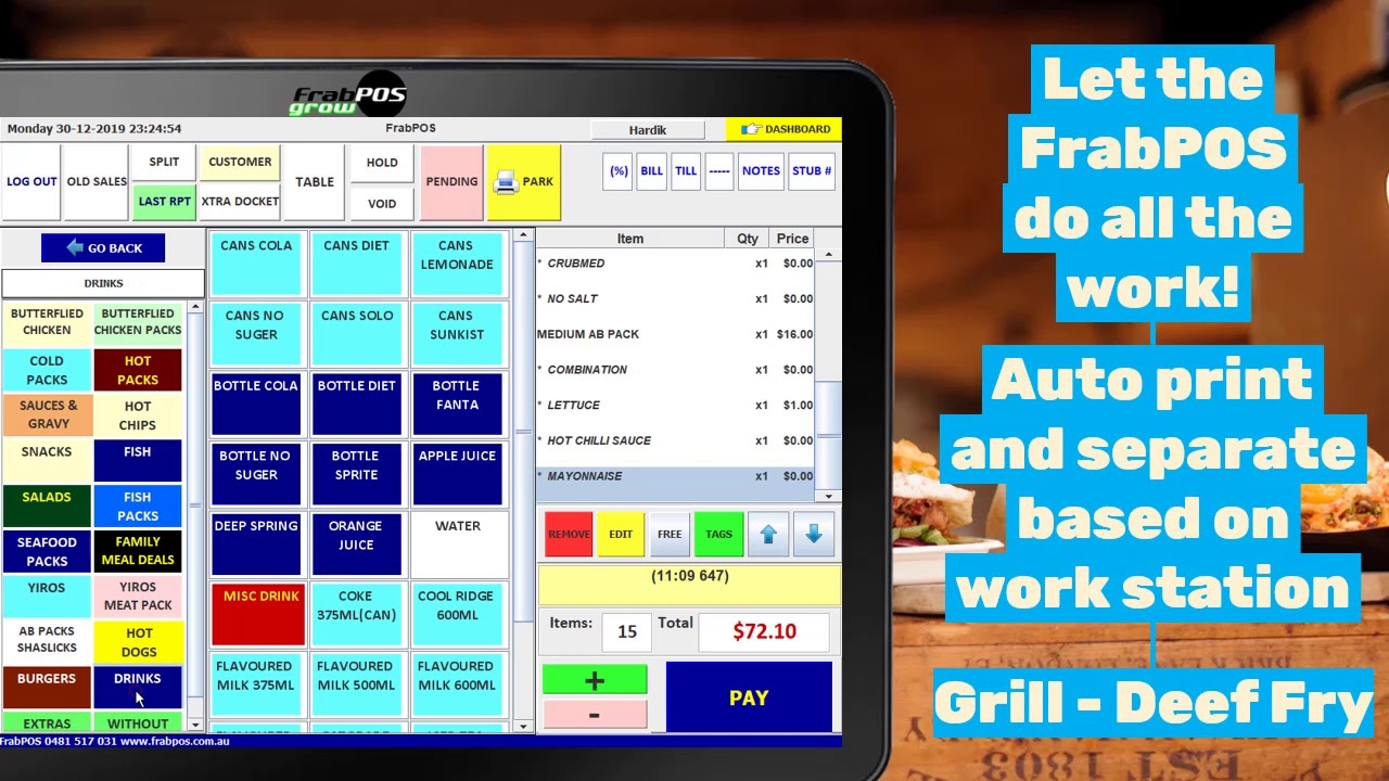 Point of Sale (POS) Systems for Fish and Chips Shop | FrabPOS