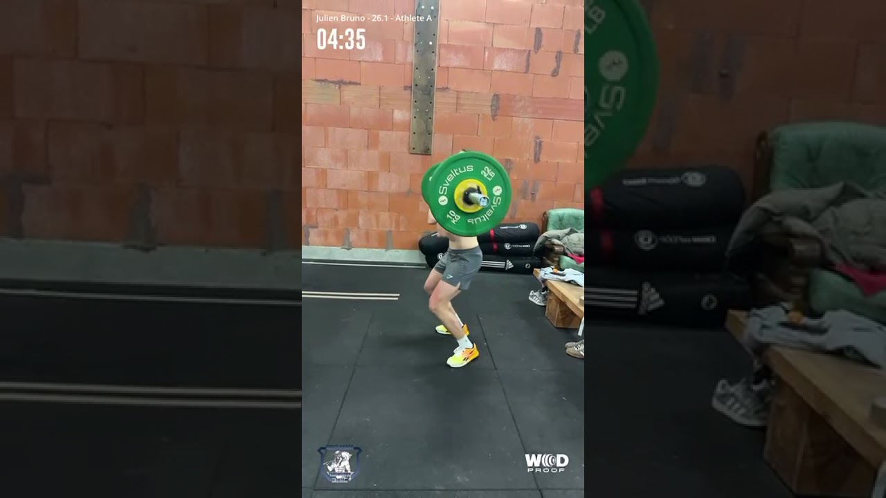 Qualifications West Coast Throwdown 2026. Julien Bruno Wod 26.1 Athlète A Scaled 