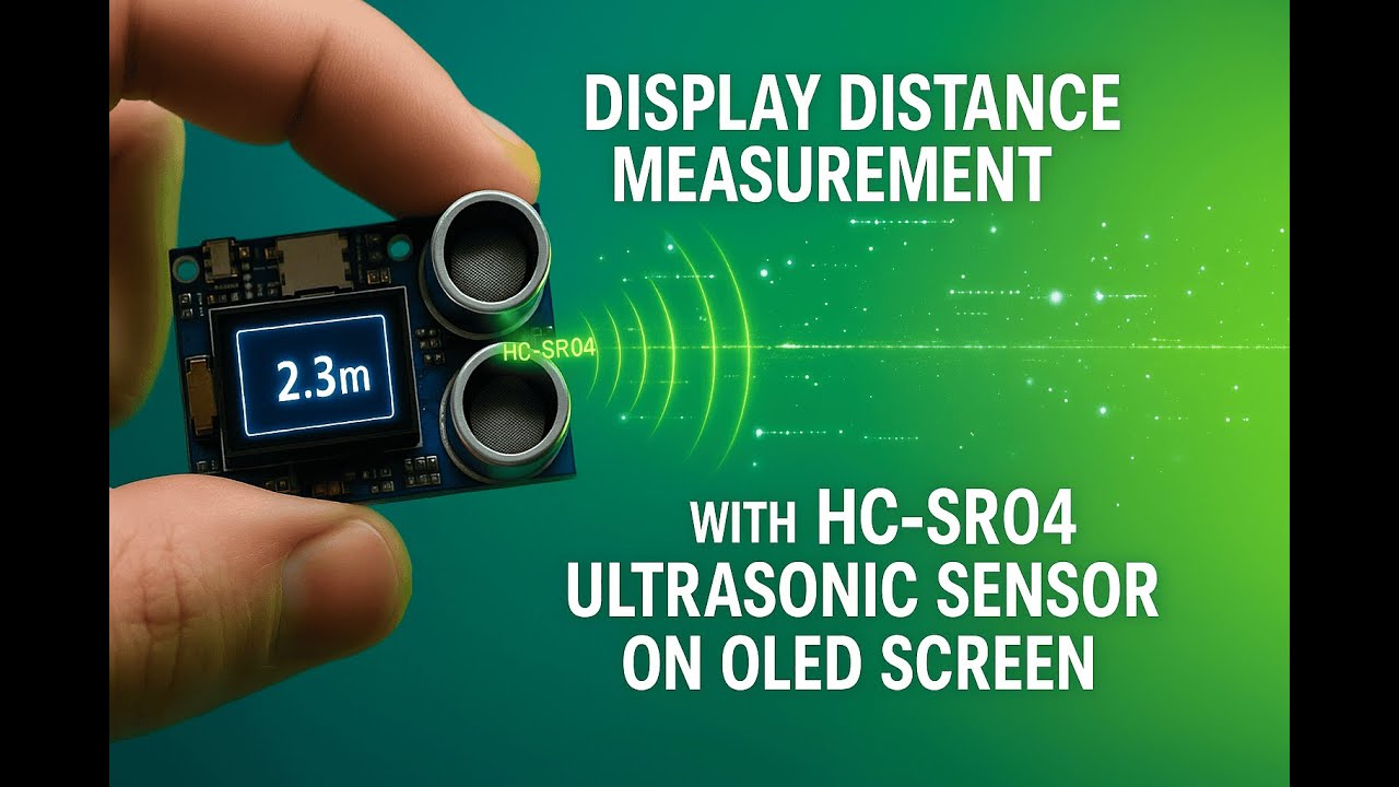 Display Distance Measurement with HC-SR04 Ultrasonic Sensor on OLED Screen
